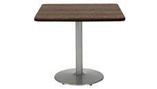 Cafeteria Tables KFI Seating 36in H x 42in W x 42in D Square Breakroom Table, Round Base