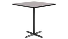 Cafeteria Tables KFI Seating 42in Square, Bar Height, Pedestal Table