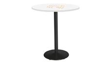 Whiteboard Tables KFI Seating 48in Round Pedestal Table with Whiteboard Top & 41in H Round Base
