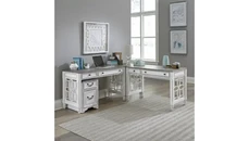 L Shaped Single Pedestal Desks WFB Designs Opt L-Shaped Desk Set