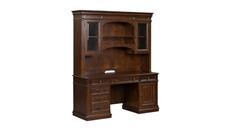 Wood Veneer Desks WFB Designs Executive Credenza Set with Hutch