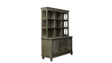 Wood Veneer Desks WFB Designs Credenza & Hutch Set