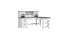 L Shaped Desks with Hutch WFB Designs L-Shaped Desk Set