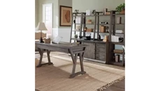 Office Suites WFB Designs Desk and Credenza with Hutch