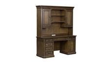 Wood Veneer Desks WFB Designs 66in Executive Credenza with Hutch