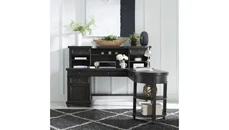 L Shaped Single Pedestal Desks WFB Designs L-Shaped Desk Set