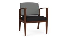 Lobby & Guest Chairs - Wood Lesro Oversize Guest Chair, Upholstered Seat, Uphosltered Back