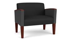 Lobby & Guest Chairs - Wood Lesro Bariatric Chair, Upholstered Seat, Back and Arms