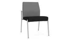 Lobby & Guest Chairs - Metal Lesro Armless Guest Chair, Upholstered Seat, Upholstered Back