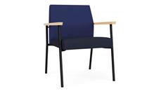 Lobby & Guest Chairs - Metal Lesro Oversize Guest Chair, Upholstered Seat, Upholstered Back