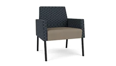 Lobby & Guest Chairs - Metal Lesro Polyurethane & Fabric Guest Chair