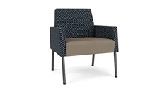 Lobby & Guest Chairs - Metal Lesro Polyurethane & Fabric Guest Chair