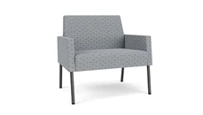 Lobby & Guest Chairs - Metal Lesro Rise Fabric Bariatric Chair