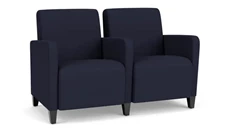 Lobby & Guest Chairs - Metal Lesro 2 Seats with Center Arm