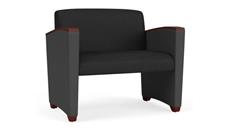 Lobby & Guest Chairs - Wood Lesro Bariatric Chair, Upholstered Seat, Back and Arms