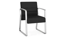 Lobby & Guest Chairs - Metal Lesro Polyurethane Guest Chair Sled Base