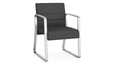 Lobby & Guest Chairs - Metal Lesro Polyurethane Guest Chair Sled Base