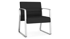 Lobby & Guest Chairs - Metal Lesro Polyurethane Oversize Guest Chair, Sled Base