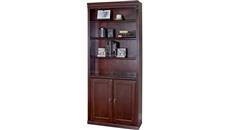 Standard Bookcases Martin Furniture 72in H x 30in W 4 Shelf Bookcase w/ Doors