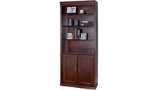 Standard Bookcases Martin Furniture 72in H x 30in W 4 Shelf Bookcase w/ Doors