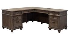 Wood Veneer Desks Martin Furniture L-Shaped Right Return Desk