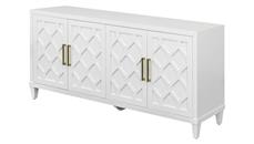 Storage Credenzas Martin Furniture Modern Wood 80in Console with Doors - Fully Assembled