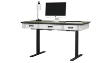 Standing Desks - Electronically Adjustable Martin Furniture 60in W Electric Sit / Stand Desk