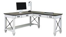 Wood Veneer Desks Martin Furniture 60in W Right Hand Facing Open L-Shaped Desk