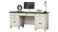 Wood Veneer Desks Martin Furniture 70in W Double Pedestal Desk