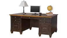 Wood Veneer Desks Martin Furniture 70in W Double Pedestal Desk