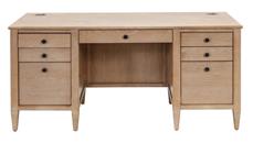 Stand-Alone Double Pedestal Desks Martin Furniture Double Pedestal Desk,  Fully Assembled