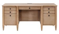 Wood Veneer Desks Martin Furniture Credenza, Fully Assembled