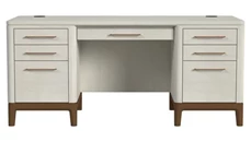 Executive Desks Martin Furniture Double Pedestal Executive Desk, Fully Assembled