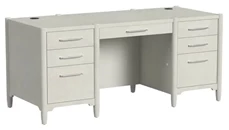 Executive Desks Martin Furniture Double Pedestal Executive Desk - Fully Assembled