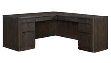 L Shaped Double Pedestal Desks Martin Furniture Executive Pedestal L-Desk