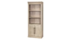 Standard Bookcases Martin Furniture Traditional Wood Bookcase with Doors, Fully Assembled