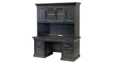 Stand-Alone Desks with Hutch Martin Furniture Traditional Wood Executive Desk with Hutch