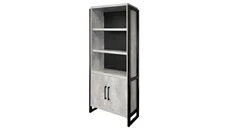 Standard Bookcases Martin Furniture 5 Shelf Bookcase with Doors