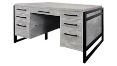 Stand-Alone Double Pedestal Desks Martin Furniture Double Pedestal Executive Desk