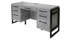 Stand-Alone Double Pedestal Desks Martin Furniture 66in Credenza