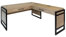 L Shaped Desk Shells Martin Furniture L-Shaped Office Desk