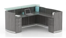 Reception Desks - L Shaped Mayline L Shaped Reception Desk