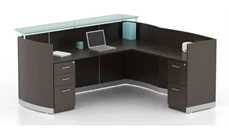 Reception Desks - L Shaped Mayline L Shaped Reception Desk