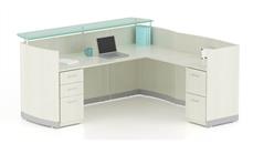 Reception Desks - L Shaped Mayline L Shaped Reception Desk