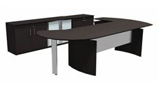 Office Suites Mayline 72" Desk with Return and Additional Storage