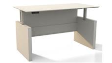 Standing Desks - Electronically Adjustable Mayline Height-Adjustable 6ft Straight  Front Desk