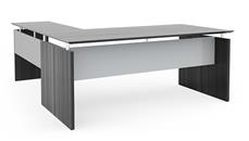 L Shaped Desk Shells Mayline 72in x 84in Reversible L-Desk