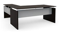 L Shaped Desk Shells Mayline 63in x 84in Reversible L-Desk