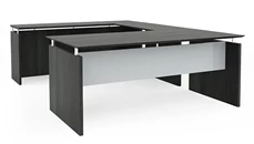 U Shaped Desk Shells Mayline 72in x 104in Reversible U-Desk