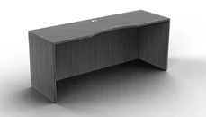 Stand-Alone Desk Shells NDI Office Furniture 71in x 24in Desk w/ Curve User Side and Laminate Modesty Panel